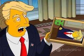Ramalan Trump Mati Lagi, Kali Ini Diseret-seret The Simpsons