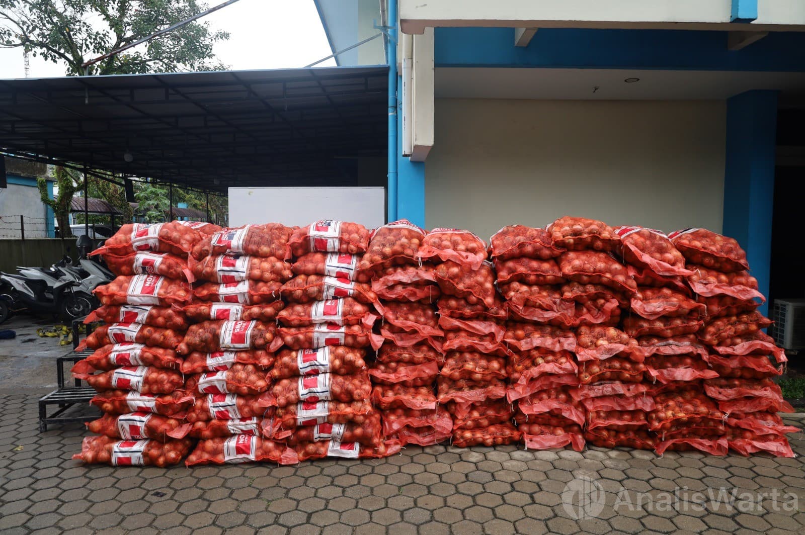 Bea Cukai Kanwil Kalbagbar Amankan 30 Ton Bawang Bombay Ilegal