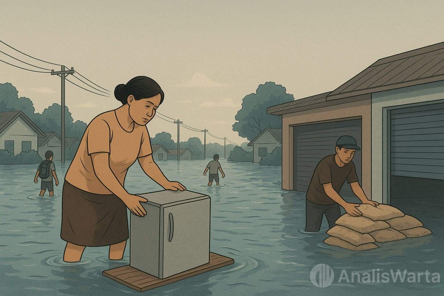 Ketika Parit Dinormalisasi, Warga Menormaliskan Naiknya Air